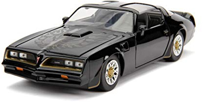 Jada Toys 253203041 Fast & Furious Tego's 1977 Pontiac Firebird Auto Tuning Modelo a Escala 1:24 para Abrir Puertas, capó y Maletero, Rueda Libre, Color Negro