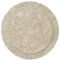Erwin Müller Badematte, Badteppich Uni Serie Stuttgart beige Größe rund: 90 cm Ø - extra dick, hohe Saugfähigkeit, 100% Baumwolle