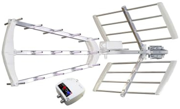 ELAP Antenne TNT extérieure Trinappe 55dB filtrée 4G