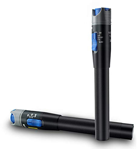 REQO Visual Fault Locator - Aluminium Alloy VFL Fiber Tester, Red Light Pen for Cable Test