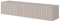 Selsey TV Schrank Board Sideboard Fernsehtisch Fernsehschrank 138,6 cm Hängend Graubeige Mit Lamellierter Front Telire