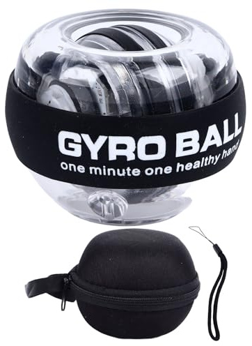 Cryfokt Bola de Muñeca, Bola de Entrenamiento de Muñeca de Inicio Automático, Fortalecedor Giroscópico Antebrazo EjercitadorBall con 6 Colores Intermitentes, Muñeca y Antebrazo