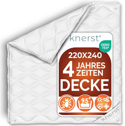 KNERST Couette 4 Saisons 240x220, Couette Microfibre Chaude et Legere