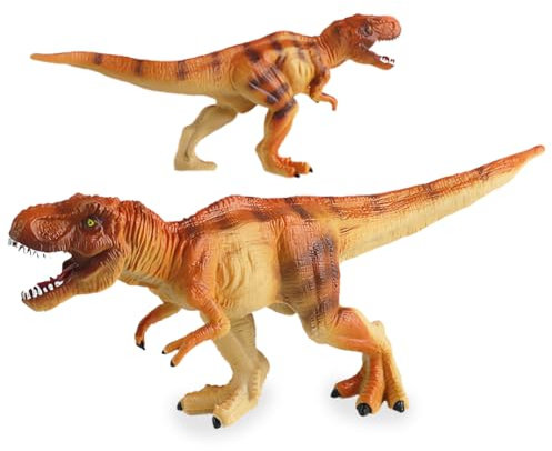 RTUHCSP Dinosaurios Juguetes, T-Rex Dinosaurios Figuras, Dinosaurio Realistas Juguetes De Atractivos Regalos para Niños y Niña - Amarillo
