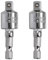 2 Pcs Impact Socket Drill Sockets Adapter Sets Impact Driver Socket Adapter Socket to Drill Adapter and Reducer Set for Impact Driver Adapter Impact Driver Adapter Set