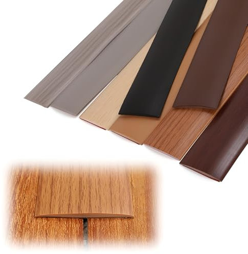 JXNVHJ 100 Cm X 5 Cm Tira De Umbral Plana, Tiras De Transición Autoadhesivo De Vinilo Perfil De Transición De Piso Laminado, para Baldosa Cerámica(Gray Wood Grain,5cm/1.96in)