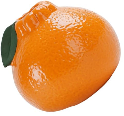 OHPHCALL Orangefarbene Keramikvase Für Kleine Blumen Minimalistische Tischdekoration Für Wohnzimmer Vintage-Design Für Hydroponik-Pflanzen Dekoratives Element