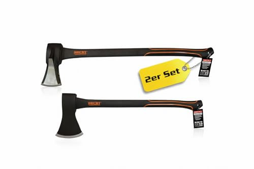 HECHT Axt Set 2-teilig 55 cm 1500 g und 63 cm 2000 g