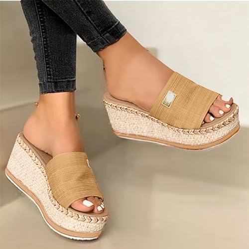 Generico Ciabatte Donna - Donne Causali Flops Flip Fashion Scarpe Estate Cunei Donne Pantofola