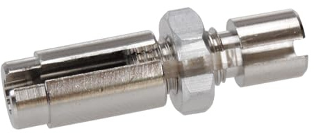 Old school BMX bicycle inline end button adjuster for 1st gen Odyssey gyro, Silver