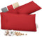 smøla Coussin de noyaux de cerises pour nuque et épaules pour micro-ondes I Coussin chauffant long 58 x 12 cm I 100 % coton I 650 g de noyaux de cerises I Bouillotte naturelle Bordeaux