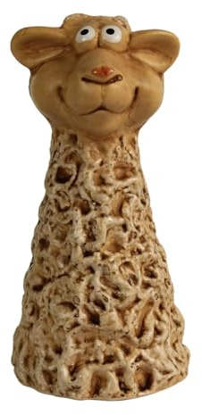 Manufaktur Lichtbogen Gartenfigur Schaf aus Keramik Zaunhocker Dekofigur Gartendeko Deko Gartenkeramik