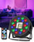 2 in1 Strobe Stage Light, 18 LED Lamps and 36 White Bead Strobe Lights,Party Disco Lighting, WRGB Stage Lamp,DJ Par Lights for Musical Stage Performance DJ Parties