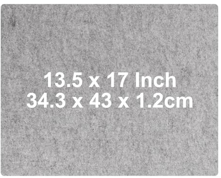 LDXDRU 17×13.5 Inch Wool Pressing Mats, 12mm Thick Portable Ironing Mat, Felted Iron Board Easy Press Wool Mat Quilting Ironing Pad for Quilting Ironing Sewing Projects