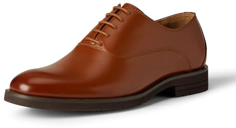 Amazon Essentials Scarpe Oxford Eleganti Uomo, Tan Scuro, 46 EU