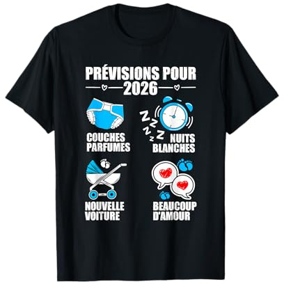 Homme bientôt Papa 2026 Annonce Humour, Cadeau Futur Papa 2026 T-Shirt