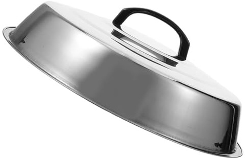 Ciieeo Copertura Design e Acciaio Cupola Inossidabile per Bistecca Argento Creativo Resistente Sicuro Barbecue e Cucina All'aperto