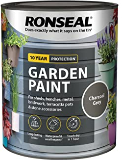 RONSEAL GARDEN PAINT CHARCOAL GREY 750ML [38263]