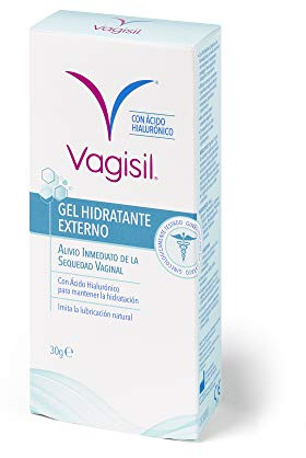Vagisil Gel Hidratante y Lubricante Íntimo Externo Con Ácido Hialurónico Para Uso Diario, Alivia Inmediatamente La Sequedad Vaginal, 30 g