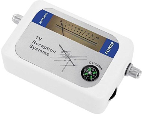 Cuasting DVB-T Finder Digital Aerial Terrestrial TV Antenna Signal Strength Meter White