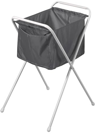 Rörets Wäschekorb Lotta - Integrierte Tasche für Wäscheklammern - Ergonomisch angepasste Höhe - fasst 35 Liter - Design und Qualität von Schwedens stärkster Trockenständermarke