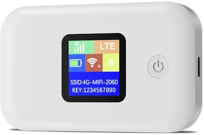 Mobiler WLAN Router, 4G mobiler Wi-Fi-Router portabel,150 Mbit/S,mit SIM-Kartensteckplatz, 3000mAh Akku, mit Typ-C Schnittstelle, Plug & Play,Verbindung von 10 Geräten gleichzeitig