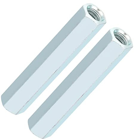 Tuerca de manguito hexagonal, tuerca de varilla larga, 2 piezas M4 M5 M6, adaptadores de varilla de espárrago de rosca, conectores de tubería, tuerca de varilla larga, tuerca de manguito hexagonal, se