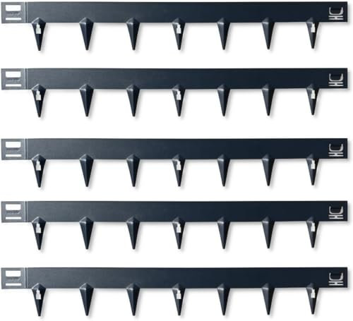 CORE EDGE Lawn Edging | Flexible Decorative Steel Edging Garden Border Edging Lawn Edging Strip Garden Border with a 65mm face height (Black)