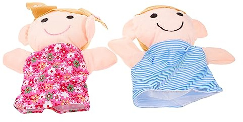 VICASKY 2 Marionetas De Mano Familiares Títeres De Mano para Niños Títeres De para Niños Familiares para para Pequeños 1-3 Juegos De Matemáticas para