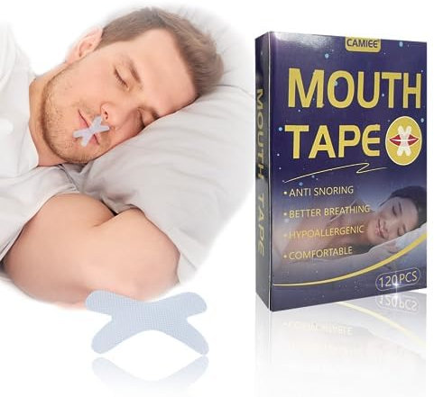 Mouth Tape for Sleeping, 120 Stück Mundpflaster Schlafen und Mund Tape Schlaf Anti Schnarch, Schnarchpflaster Hilft Gegen Schnarchen Sleep Tape, Schnarchstopper für Weniger Mundatmung