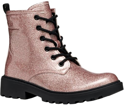 Geox J Casey Girl Bottines à la Cheville, Rose Vieilli, 40 EU
