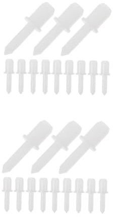 NUOBESTY 2 Ensembles Loquet De L'obturateur Universel Convenable Lattes Stores Cassé Goupilles De Remplacement D'obturateur Matériel De Réparation De Volets Plastique Blanche 60 Pièces * 2