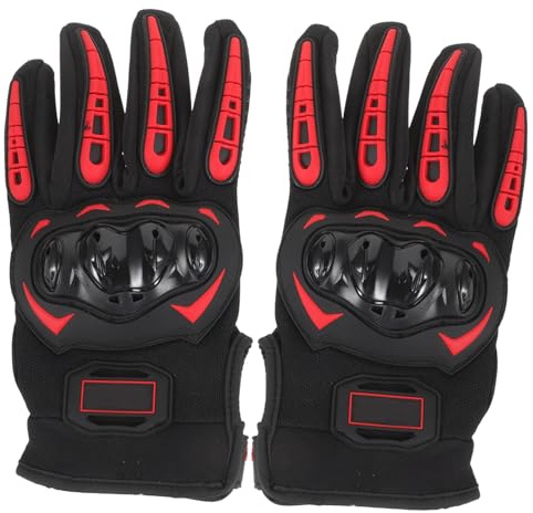 SOPOTUTU Homme Intégral Chute Respirants pour Cyclisme et Conduite Extérieure Protection Renforcée et Confort Polyvalent Adaptés à Toutes Saisons Rouge Xxl