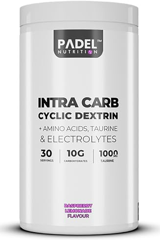 Intra CARB Supplement for Padel Tennis - 30 Servings | Intra Match Fuel with Cluster Dextrin | Sustained Energy, Muscle Support & Electrolyte Balance by Padel Nutrition (Raspberry Lemonade)