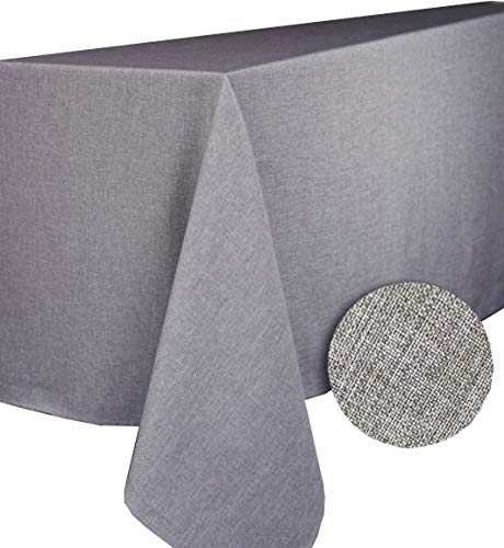 CALITEX Brome Tischdecke, rechteckig, Polyester, Grau, 150 x 350 cm