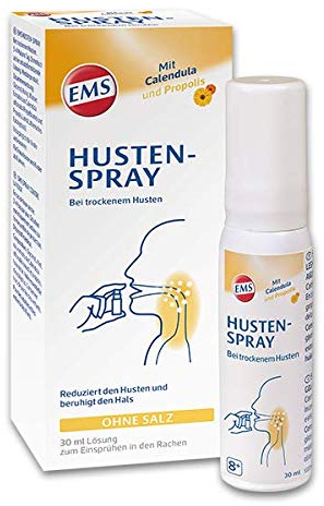 EMS Husten-Spray Spar-Set 2x30ml zur Behandlung von trockenem Husten 100 Prozent natürliche Wirkweise