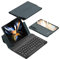 Per Samsung Galaxy Z Fold 4 Tastiera Bluetooth con copertura tastiera + custodia del telefono (Verde)