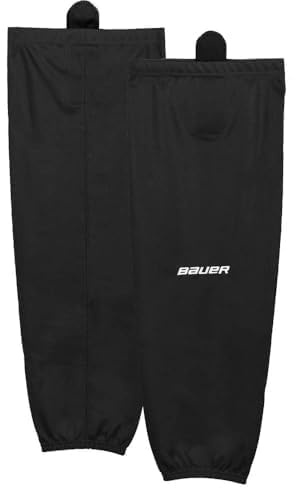 Bauer Flex Performance Hockey Sock, Black (Senior L-XL 30, Black)