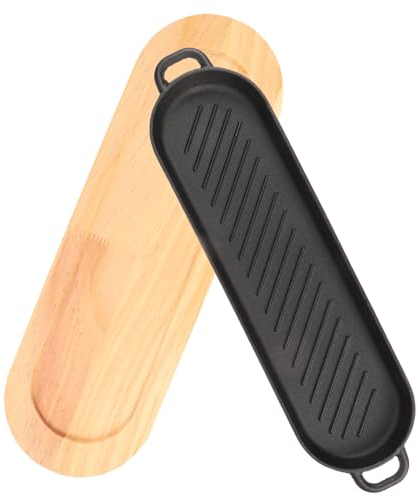 Garneck Plaque De Grillade Poêle De Barbecue En Plein Air Poêle À Griller Poêle À Steak Assiette Grillée Assiette De Poisson Grillé Plat De Cuisson Créatif De Service Avec