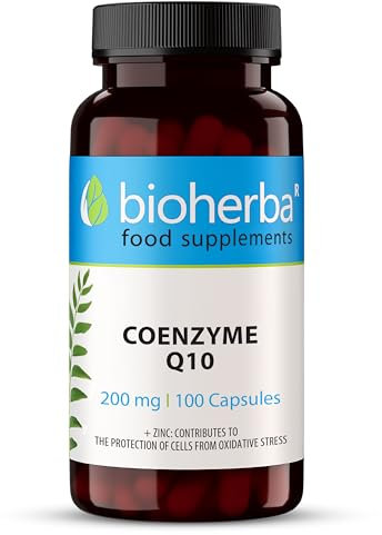 Coenzima Q10 200 mg - 100 Capsule: Supporto Antiossidante Essenziale e Anti-Invecchiamento Naturale di BIOHERBA