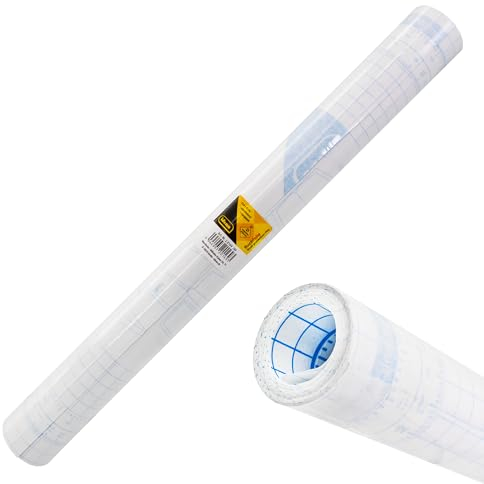 Idena 20169 - Buchfolie selbstklebend transparent, 1 Rolle 10 m x 45 cm, Buchumschlag aus Kunststoff