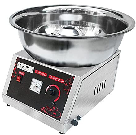 Ruiseawing Premium-Zuckerwattemaschine 1000 W, professionelle Zuckerwattemaschine im Jahrmarktstil, Musik mit USB-Bluetooth-Funktion, einfach zu bedienen und schnell Zuckerwatte herzustellen