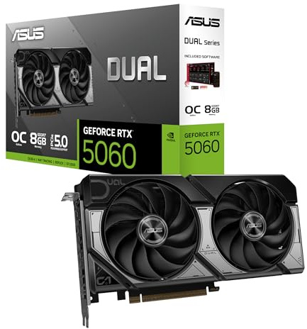 ASUS Dual GeForce RTX™ 5060 8GB GDDR7 OC Edition DUAL-RTX5060-O8G