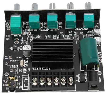 BT Digital Stereo Amplificier Board Board Subwoofer High Power Sound 2.1 Canaux 100W, Paramètres Sonores Réglables, Fonction Complète de Garde avec Entrée et Sortie Flexibles pour la Maison
