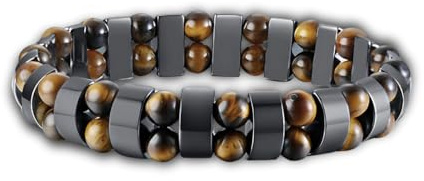 DAC Herrarmband 2 delar naturstenar armband presentförpackning pojkvän kvinna chakra äkta naturstenar tibetansk yoga smycken, Taglia Unica, Sten, Naturlig