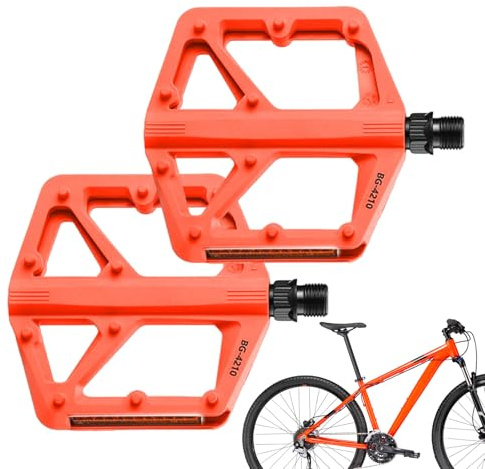 Biniveil Pédales de vélo de montagne – Pédales de cyclisme urbain | Bandes réfléchissantes légères et antidérapantes de rechange pour homme et femme – Pour les trajets urbains, les voyages en plein