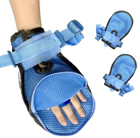 Guanti di protezione delle mani per pazienti anziani - guanti di sicurezza imbottiti morbidi per la demenza, cura inconscia, aiuto infermieristico per la pelle per la clinica e la casa, 1 paio (S)