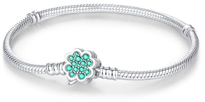 BOIGEGU Joyería Pulsera de Mujer plata 925 Compatible con Abalorios, Serpiente Pulsera Para Hija Hijo Hermanas Amigos Madre Colega Amante Cumpleaños Navidad