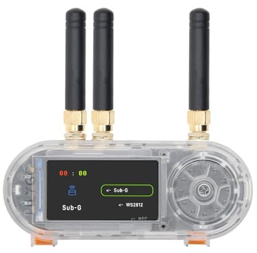 LILYGO T-Embed CC1101 Plus ESP32-S3 Micrófono TTGO Placa de desarrollo con pantalla LCD IPS TFT ST7789V de 1.9 pulgadas Versión con antena externa (Transparente)
