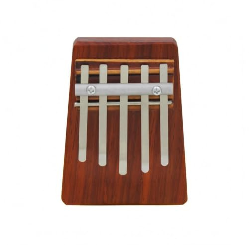 Qianly Children's Thumb Piano Compact 5-Tone Piano Handheld Wooden Mbira for Play